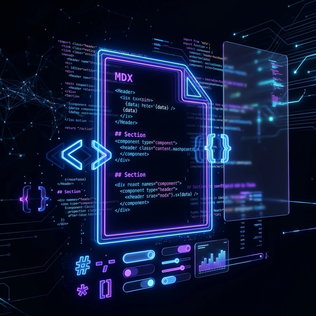 Логотип MDX: Markdown + JSX