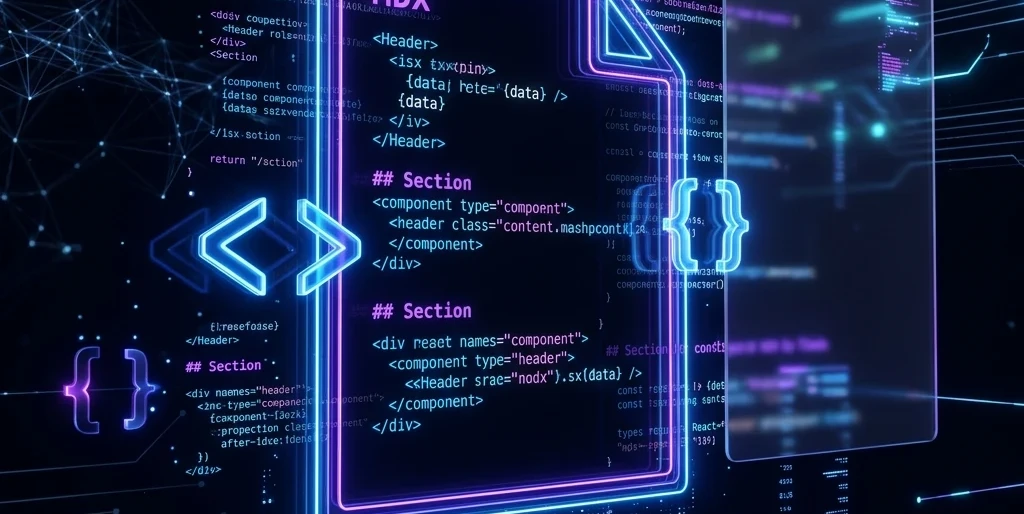 Логотип MDX: Markdown + JSX